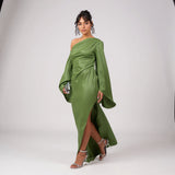 Marzena - Maxi Sukienka Satin Flow
