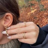 Lyannette | Kolczyki Sunburst z Złota 18K